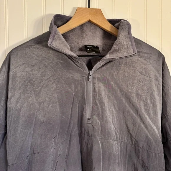 GapFit Women’s Fleece Lined 1/2 Zip Track Jacket Size Medium Tall - Picture 6 of 11